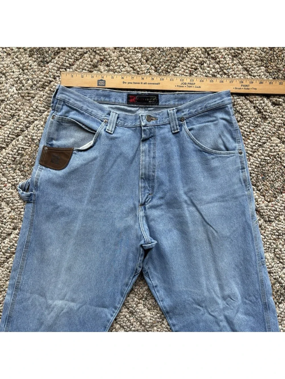 Wrangler RIGGS Carpenter Jeans Men's 36Wx32L* Blue Workwear Relaxed Fit Denim